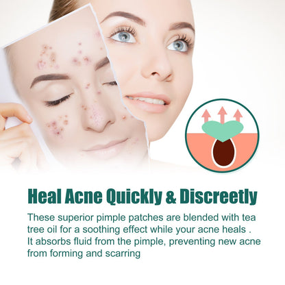 Heart-Shaped Colorful Acne Patches - Eco-Friendly Skincare Solution