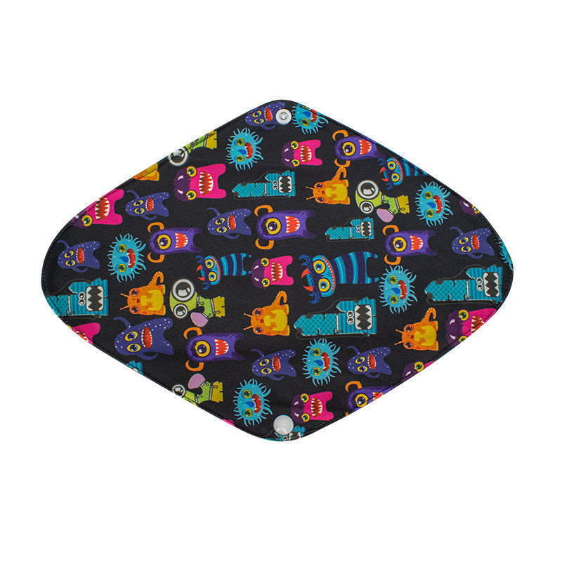 Eco-Friendly Reusable Cloth Menstrual Pads - Multicolored Patterns