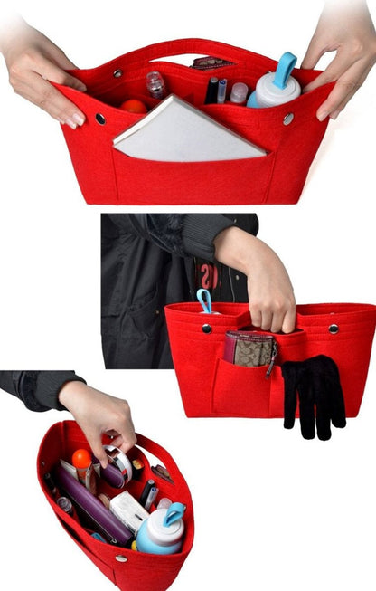 Eco-Friendly Yellow Organizer Insert for Bags