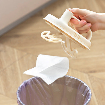 Eco-Friendly Oval Cleaning Brush with Handle - Durable & Reusable