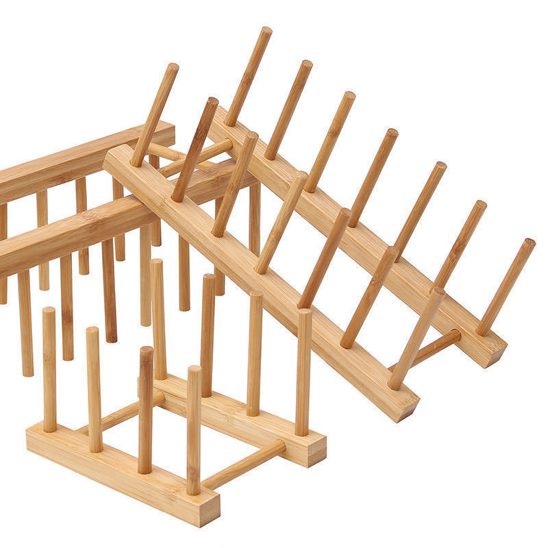 Eco-Friendly Bamboo Dish Rack - Sustainable Kitchen Organizer
