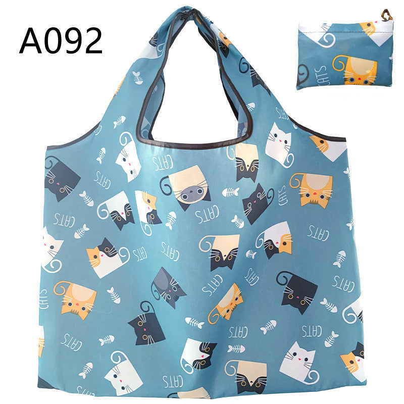 Eco-Friendly Reusable Shopping Bag with Llama Print