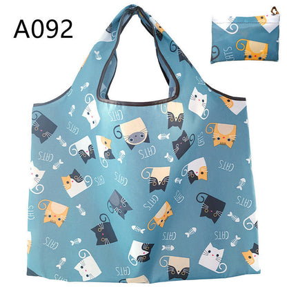 Eco-Friendly Reusable Shopping Bag with Llama Print