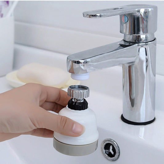 Water-Saving Faucet Aerator in White and Silver