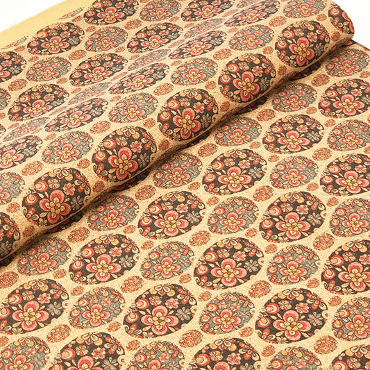 Eco-Friendly Floral Wrapping Paper with Multicolored Floral Patterns