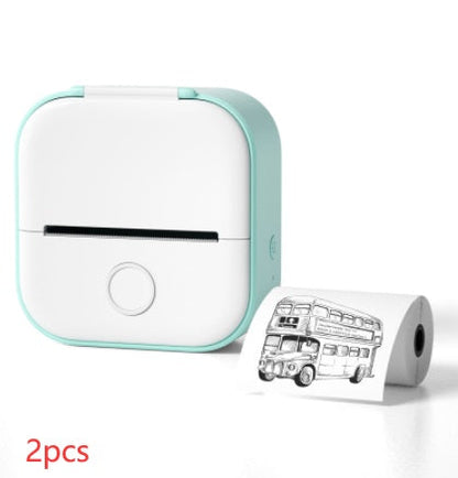 Compact Eco-Friendly Portable Label Printer for Home Organization