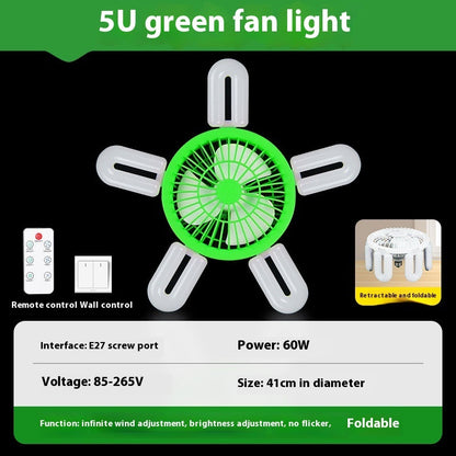 Energy-Efficient LED Ceiling Fan with Air Circulation