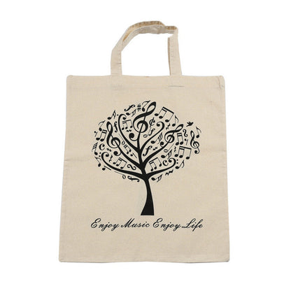 Eco-Friendly Reusable Tote Bag - Natural Beige Cotton Canvas