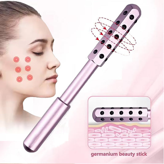 Germanium Beauty Stick Facial Massage Tool in Metallic Pink