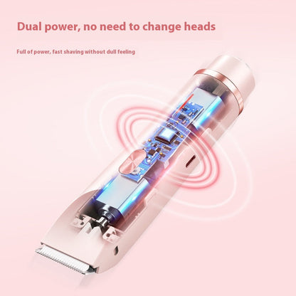 Rechargeable Pink Electric Hair Trimmer for Eco-Friendly Grooming