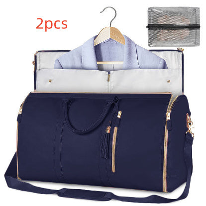 Versatile Light Pink Garment & Duffel Bag for Eco-Friendly Travel