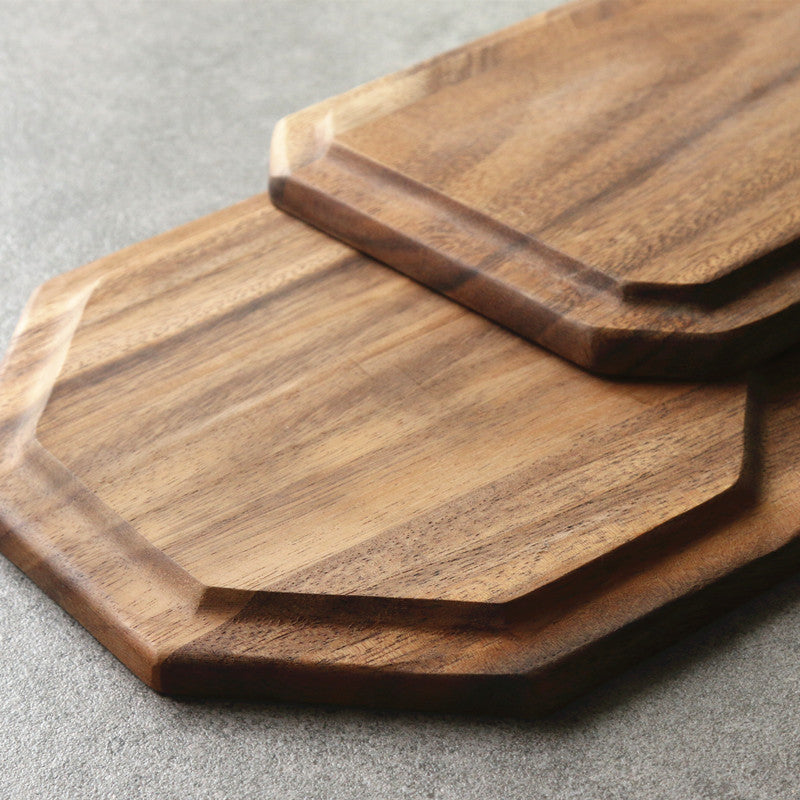 Eco-Friendly Octagonal Wooden Serving Tray