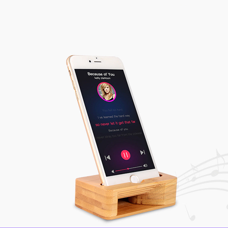 Eco-Friendly Bamboo Phone Stand - Sustainable Docking Station