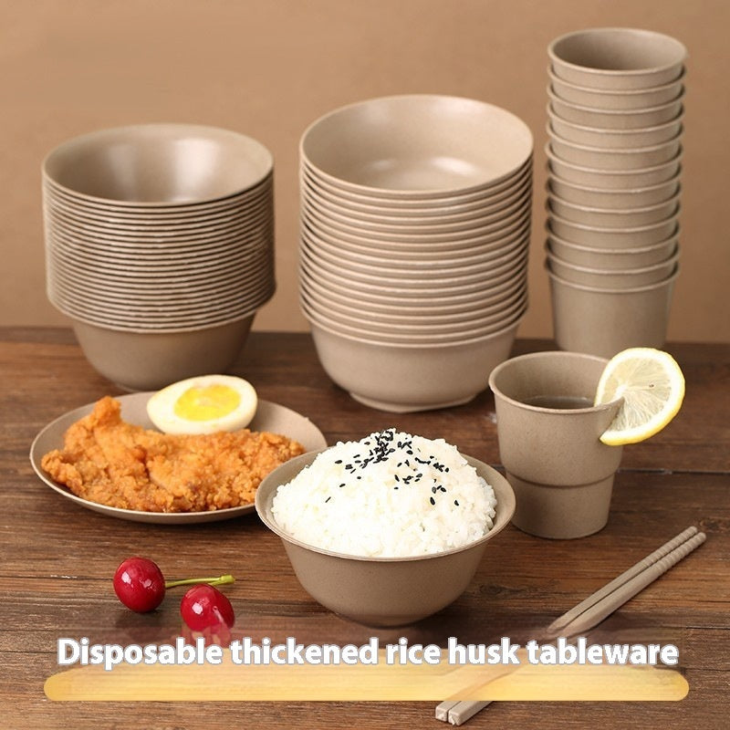 Eco-Friendly Bamboo Spoon and Bowl Set - Sustainable Dining Essentials