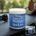 120 Pieces Solid Car Air Freshener Black ice Scents (Long Lasting Gel Odor Eliminator for Car Interior and Dashboard – 200gms)