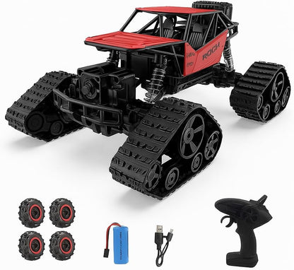 Remote Control Red Monster Truck 45° inclined uphill Toys for Boys 6-10 years old