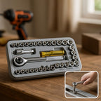 96 Pieces 40-Piece Combination Socket Wrench Sets with 1/4 and 3/8 Drive Sockets