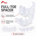 120 Pieces Full Toe Separator Cushions (Flexible Foot Spacer for Comfortable At-Home Wear and Everyday Foot Care)