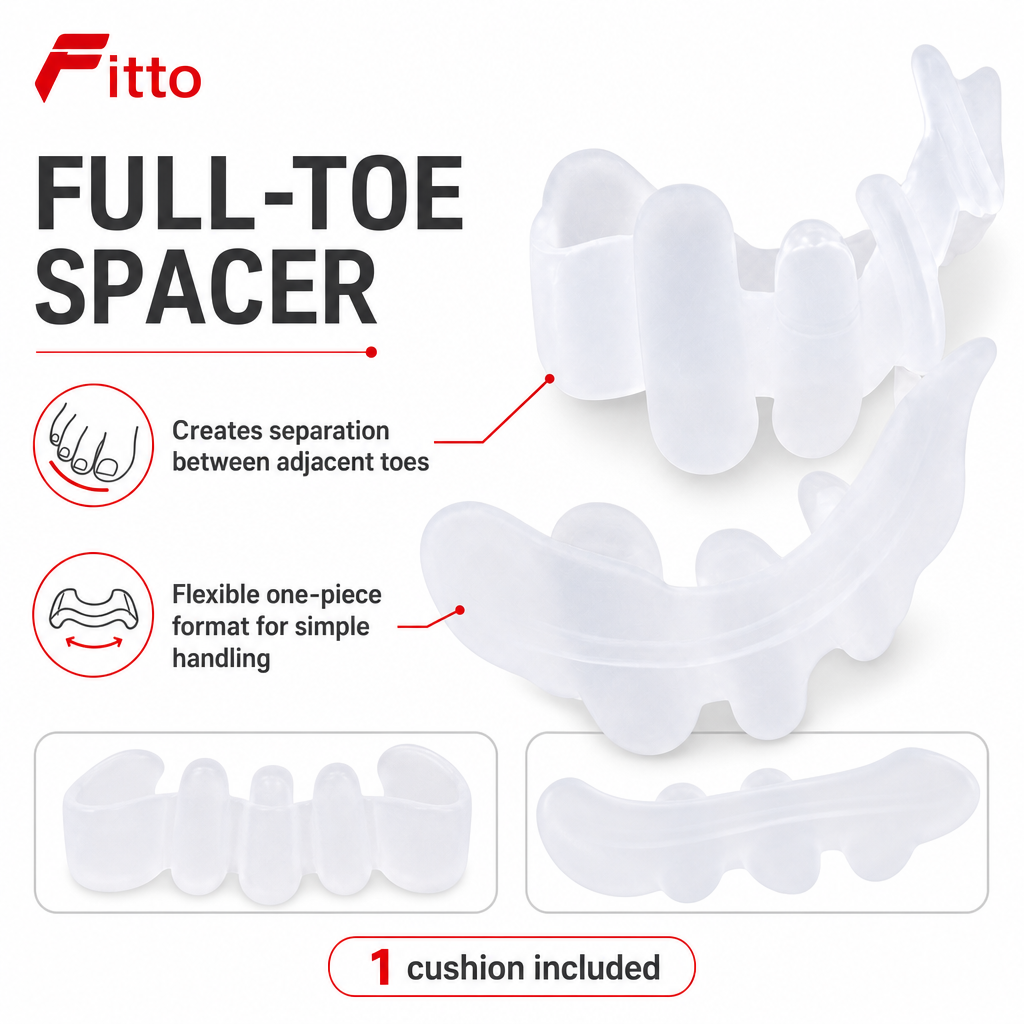 120 Pieces Full Toe Separator Cushions (Flexible Foot Spacer for Comfortable At-Home Wear and Everyday Foot Care)