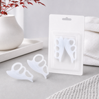 144 Pieces Three-Loop Gel Toe Separator Cushions (Soft Reusable Toe Spacer Rings for Friction Reduction)