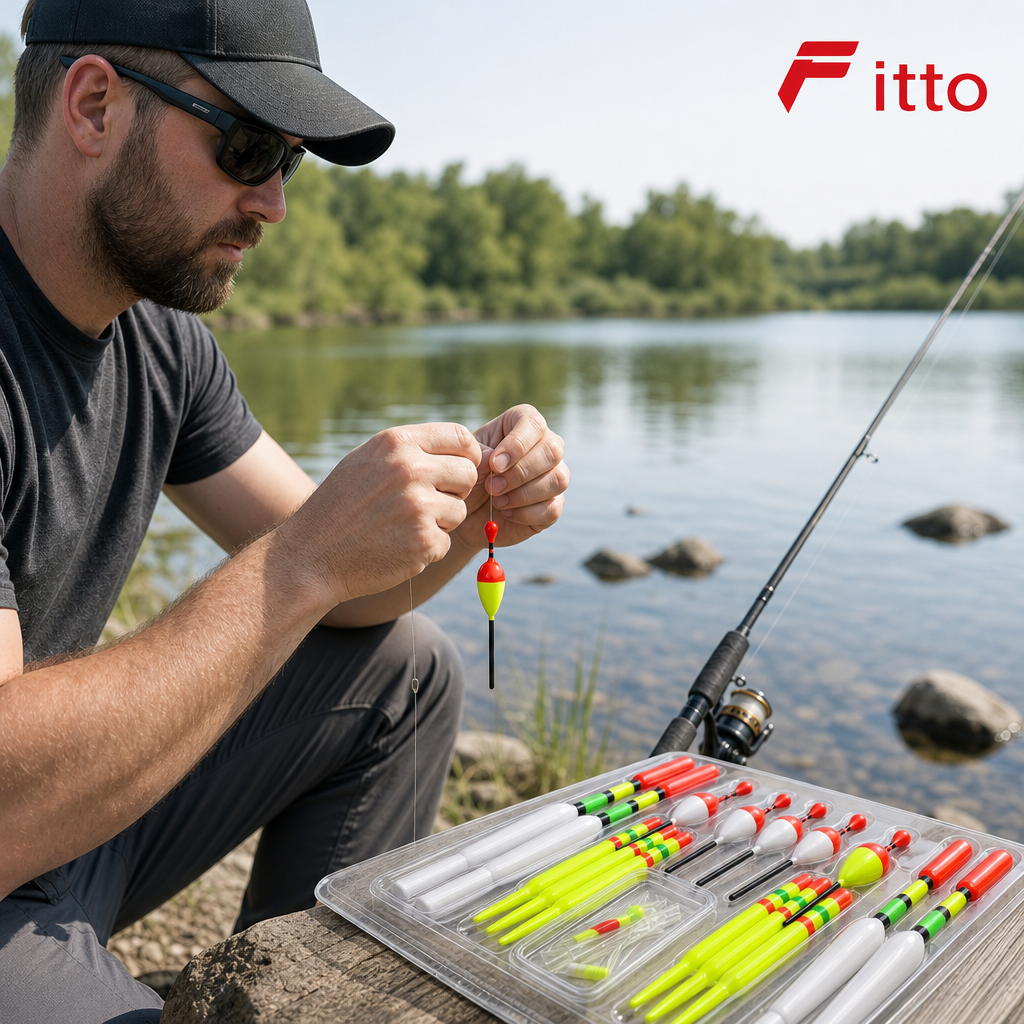 96 Pieces Fishing Bobbers Sets (High-Visibility Floats in Multiple Sizes for Lake and River Angling)
