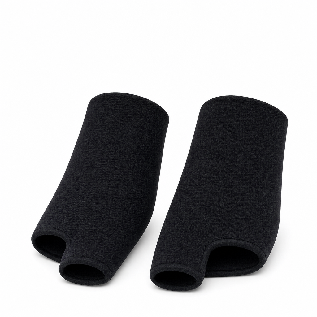72 Pieces Forefoot and Toe Hot Cold Therapy Wraps (Reusable Flexible Foot Ice Pack Sleeves – Pair – Black)