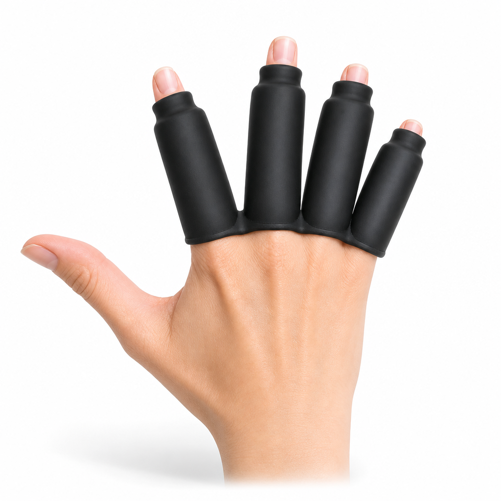 72 Pieces Hot & Cold Compress Finger Covers (Black – Single Cover for Warm or Cool Compress Use)