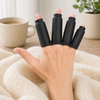 72 Pieces Hot & Cold Compress Finger Covers (Black – Single Cover for Warm or Cool Compress Use)
