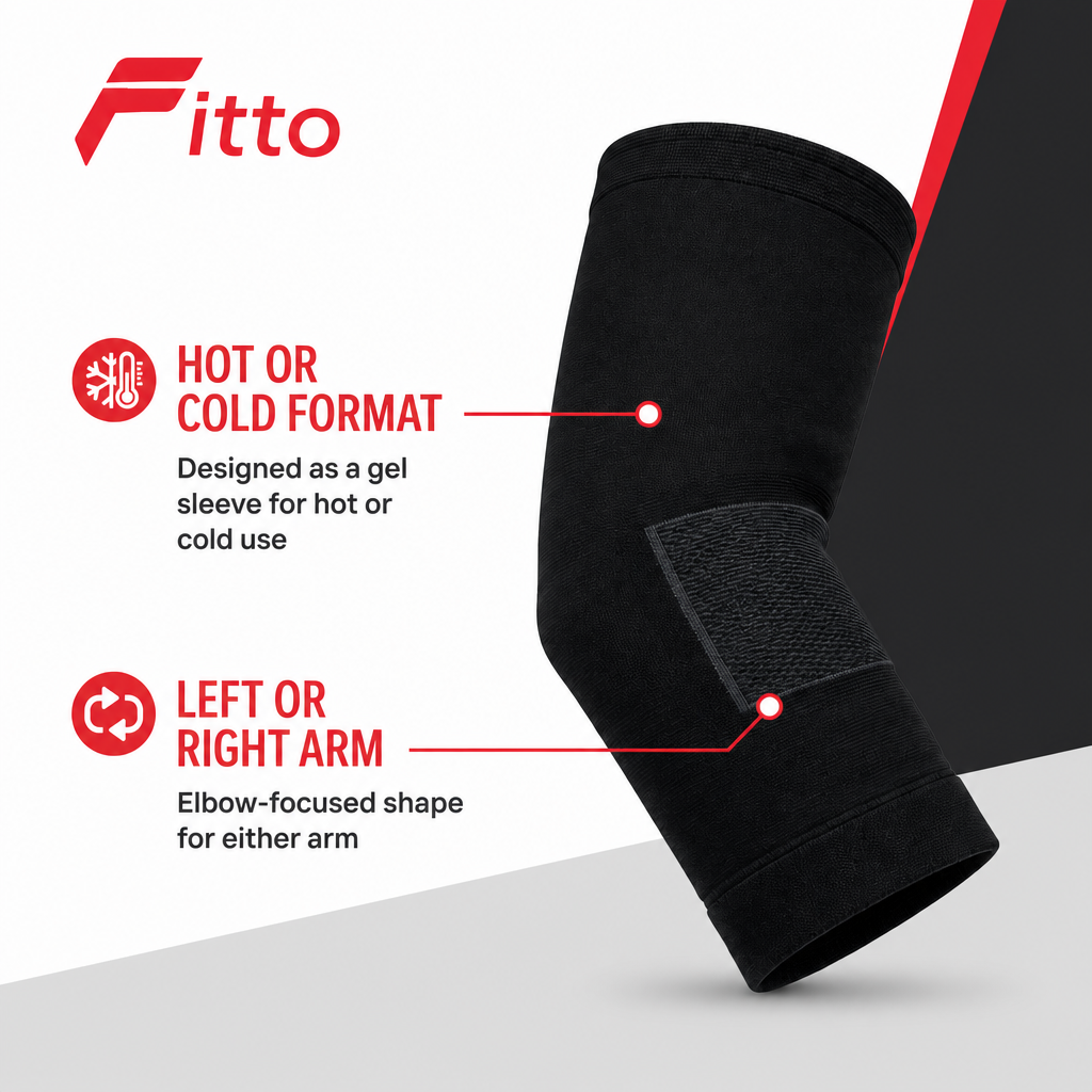 72 Pieces Hot and Cold Gel Sleeves (Reusable Elbow Wrap for Left or Right Arm)