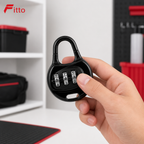 120 Pieces Black 3-Digit Combination Padlocks (Keyless Number Dial)