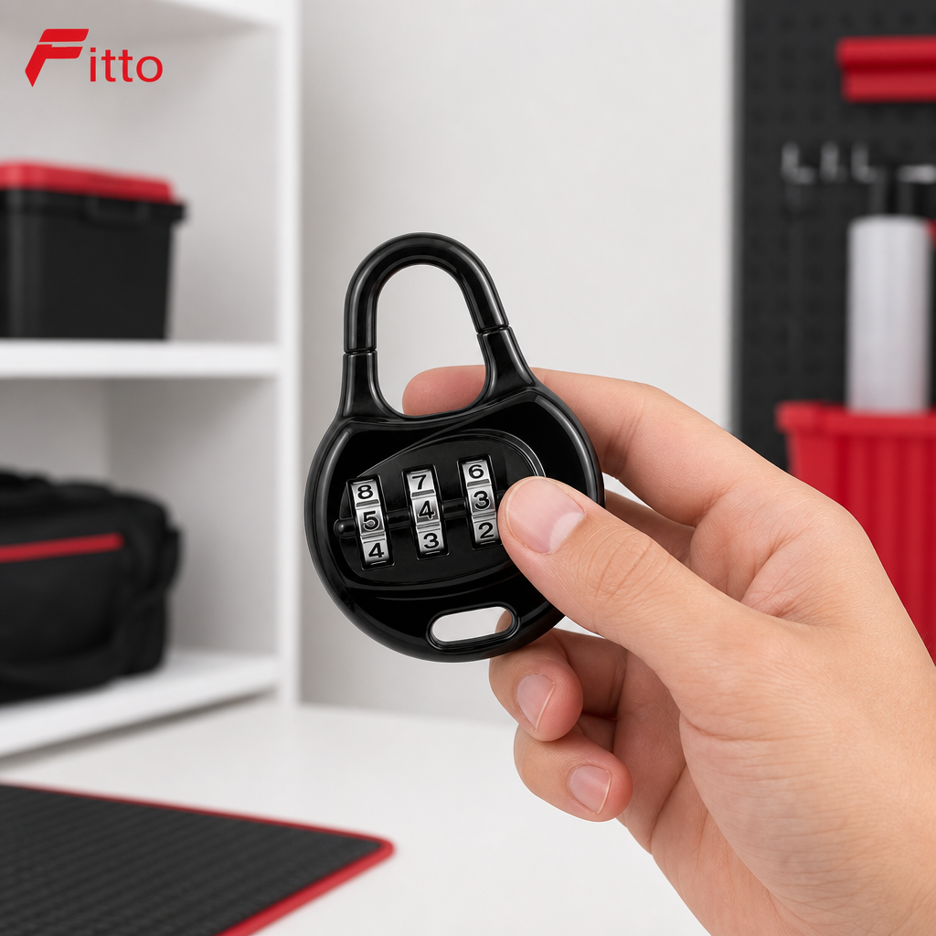 120 Pieces Black 3-Digit Combination Padlocks (Keyless Number Dial)