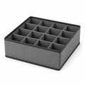 120 Pieces 16-Cell Wardrobe Organizer Boxes (Grey Drawer Divider for Clothing and Accessories)