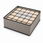 96 Pieces Grey 24-Compartment Wardrobe Organizer Boxes