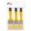 120 Pieces Paint Brush Sets (3 Pieces – Yellow Handles – Assorted Brush Sizes for Painting Projects)