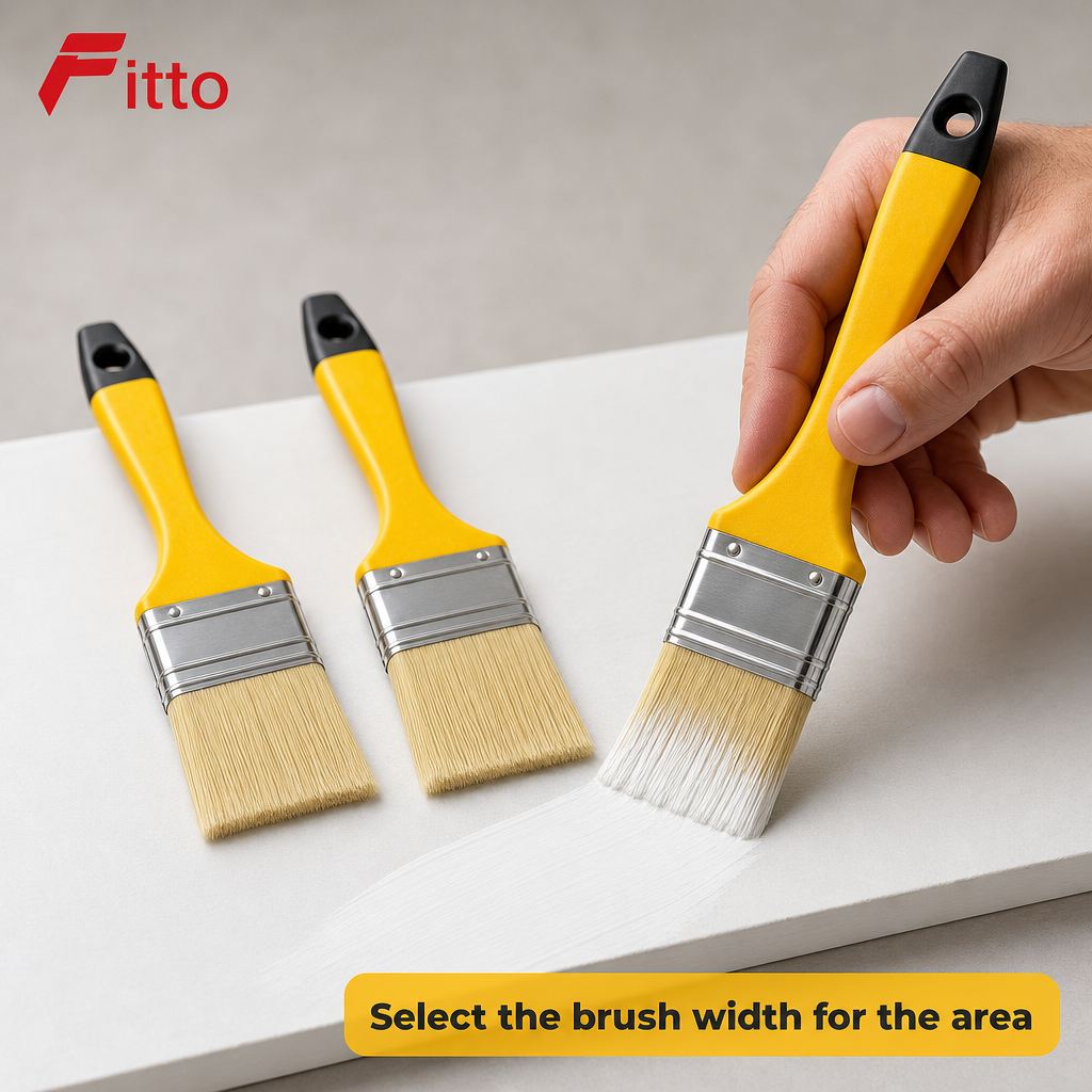 120 Pieces Paint Brush Sets (3 Pieces – Yellow Handles – Assorted Brush Sizes for Painting Projects)