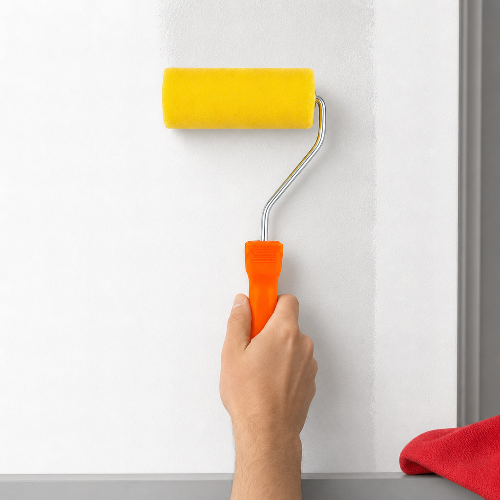 120 Pieces 4-Inch Foam Paint Rollers (Yellow Roller with Orange Handle)