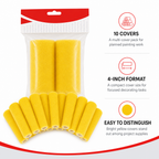 120 Pieces Yellow 4-Inch Paint Roller Cover Packs (10 Covers per Pack)