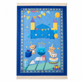 96 Pieces Educational Prayer Mats (Blue Birthday-Themed Design with Decorative Fringe)