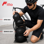 96 Pieces Cycling Protective Gear Sets (Black – 1 Set)