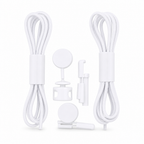 144 Pieces White No-Tie Elastic Shoelaces with Locks (1 Pair – Lace-Free Replacement Shoe Laces)