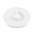 120 Pieces White Silicone Floor Drain Strainers (Round Bathroom Drain Cover)