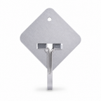 144 Pieces Stainless Steel Self-Adhesive Wall Hooks (Silver Utility Hanging Hook)