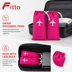 120 Pieces Disposable Shaving Bag Sets (2 Travel Shaving Bags for Personal Grooming – Pink)