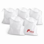 96 Pieces White Travel Vomit Bags (5 Pack – Drawstring Closure for Travel Use)