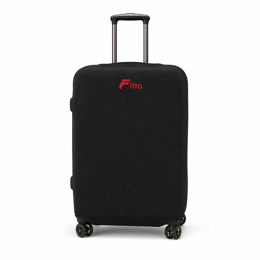 96 Pieces Black Elastic Luggage Covers (Large Suitcase Protector – Stretch Travel Case Cover)