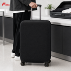 96 Pieces Black Elastic Luggage Covers (Large Suitcase Protector – Stretch Travel Case Cover)