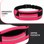 120 Pieces Travel Money Belts with Zipper Pockets (Waist-Worn Travel Accessory)
