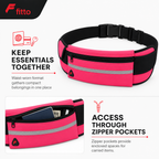 120 Pieces Travel Money Belts with Zipper Pockets (Waist-Worn Travel Accessory)