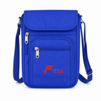 96 Pieces Travel Neck Bags (Blue Crossbody Pouch with Adjustable Strap)