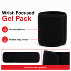 96 Pieces Black Wrist Hot and Cold Gel Packs (Reusable 1 Piece)